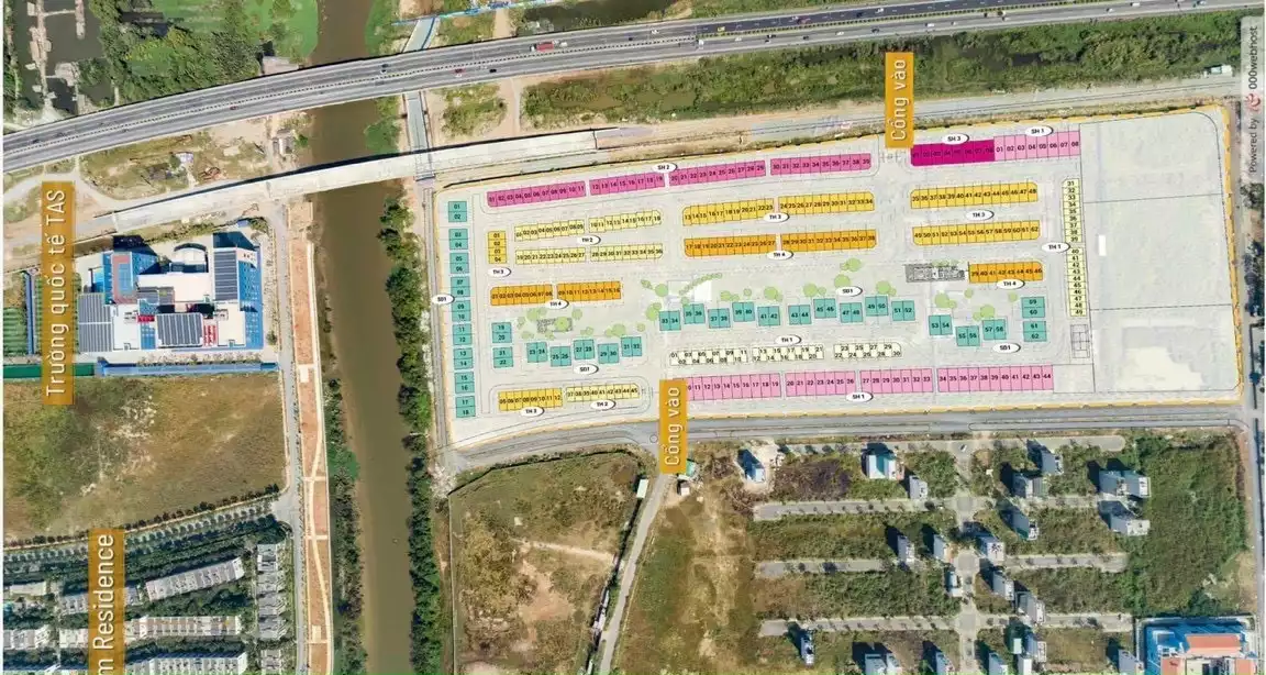 Sơ đồ phân lô chi tiết dự án Senturia An Phú