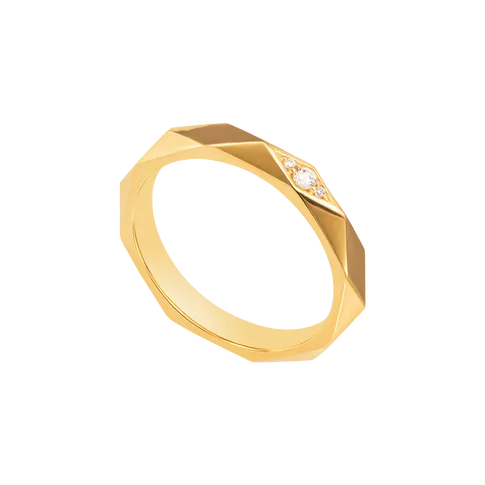 Product image - Nhẫn cưới Vàng 18K đính đá ECZ PNJ