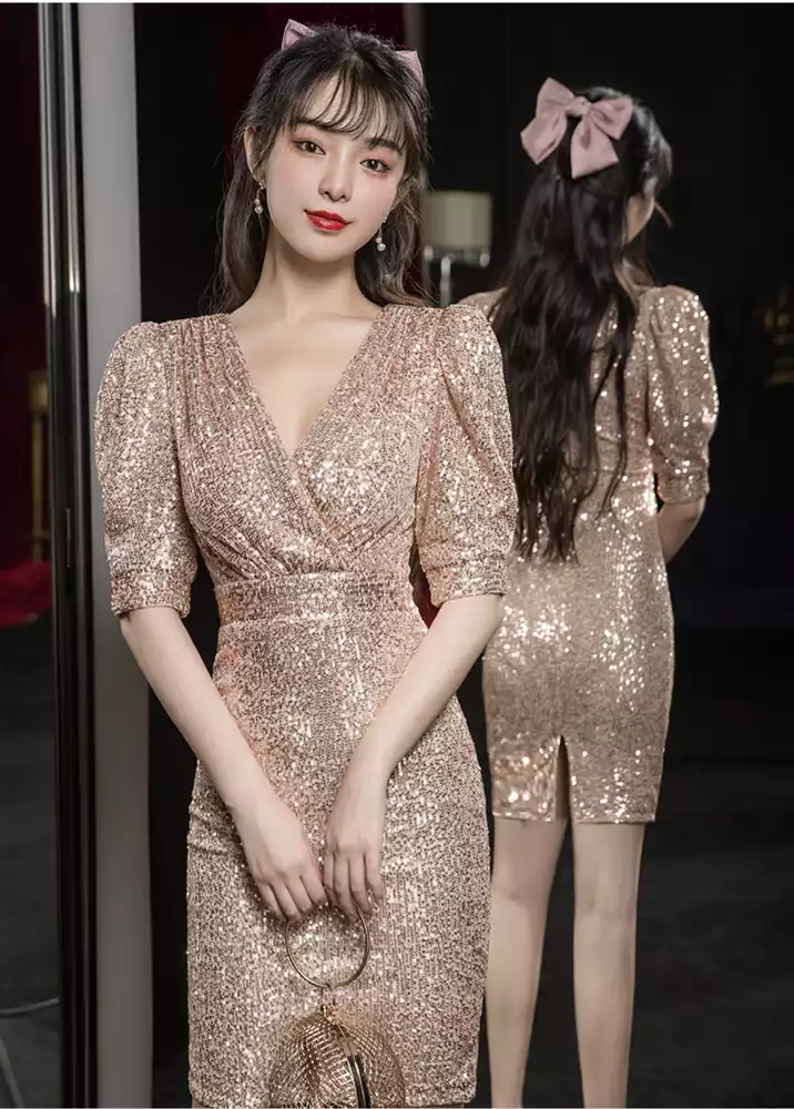 Đầm dự tiệc kim sa body