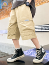 Quần đùi kaki bé trai size đại từ 18-45kg Magickids quần short trẻ em phong cách Hàn Quốc Quần áo trẻ em QN24006