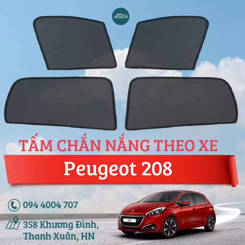 Tấm chắn nắng nam châm xe PEUGEOT 208