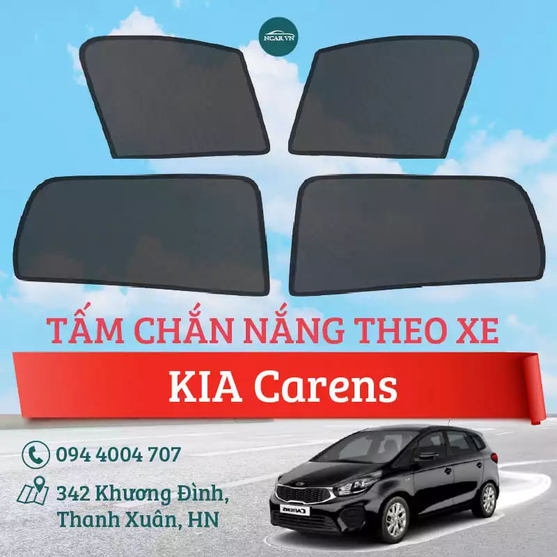 Tấm chắn nắng nam châm xe Kia Carens