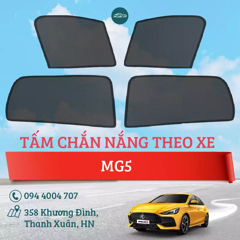 Tấm chắn nắng nam châm xe MG5