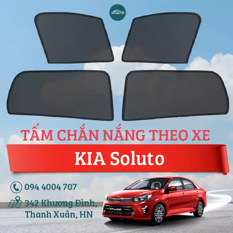 Tấm chắn nắng nam châm xe Kia Soluto
