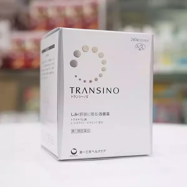 Viên uống giảm sạm thâm nám tàn nhang Transino Whitening II hộp 240 viên