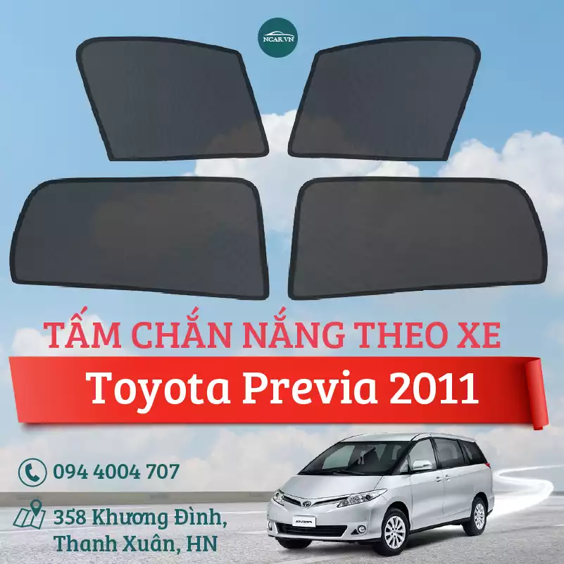 Tấm chắn nắng nam châm xe Toyota Previa