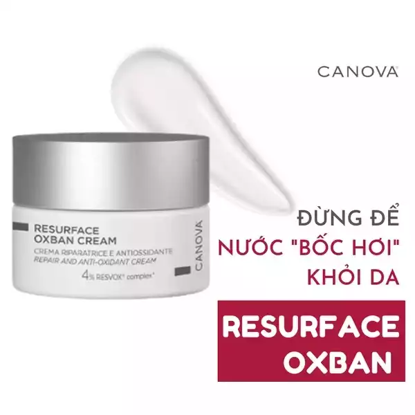 Kem dưỡng phục hồi cho da lão hóa, nám Canova Resurface Oxban Cream hộp 50ml