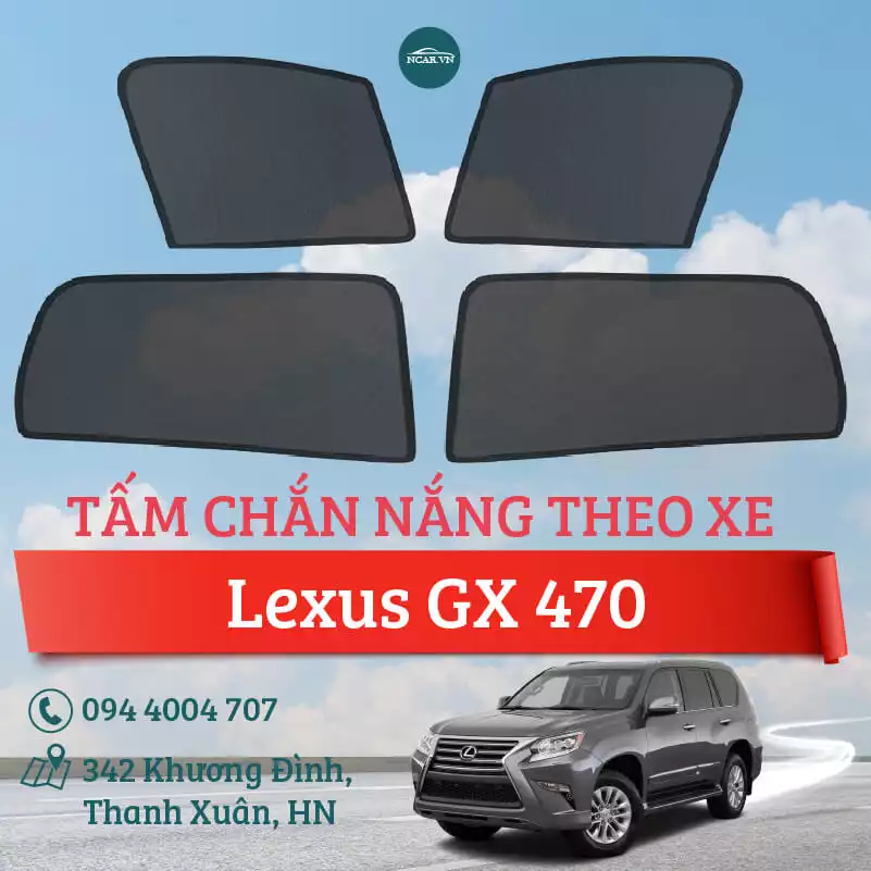 Tấm chắn nắng nam châm xe Lexus GX 470