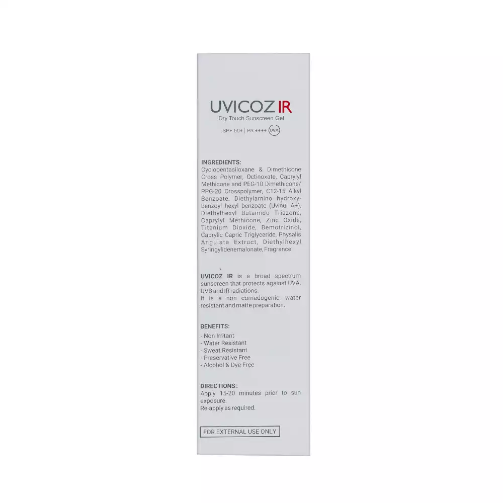 Kem chống nắng kiểm soát dầu không nhờn rít UVICOZ IR DRY TOUCH SPF50+ PA++++ 50g