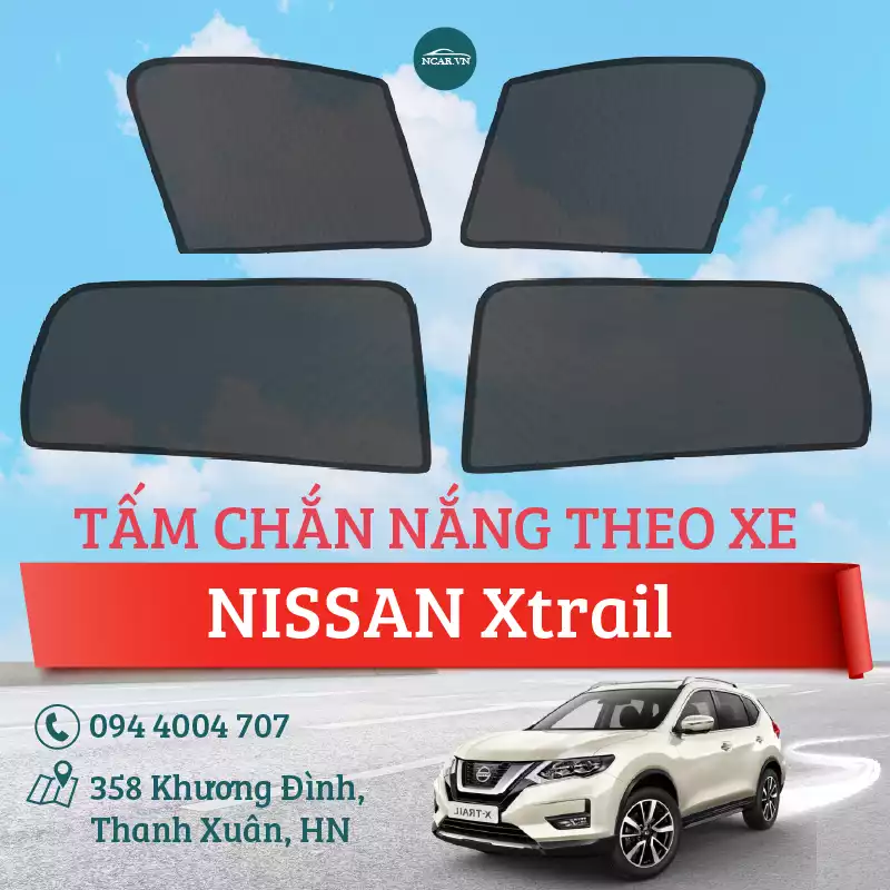 Tấm chắn nắng nam châm xe Nissan Xtrail