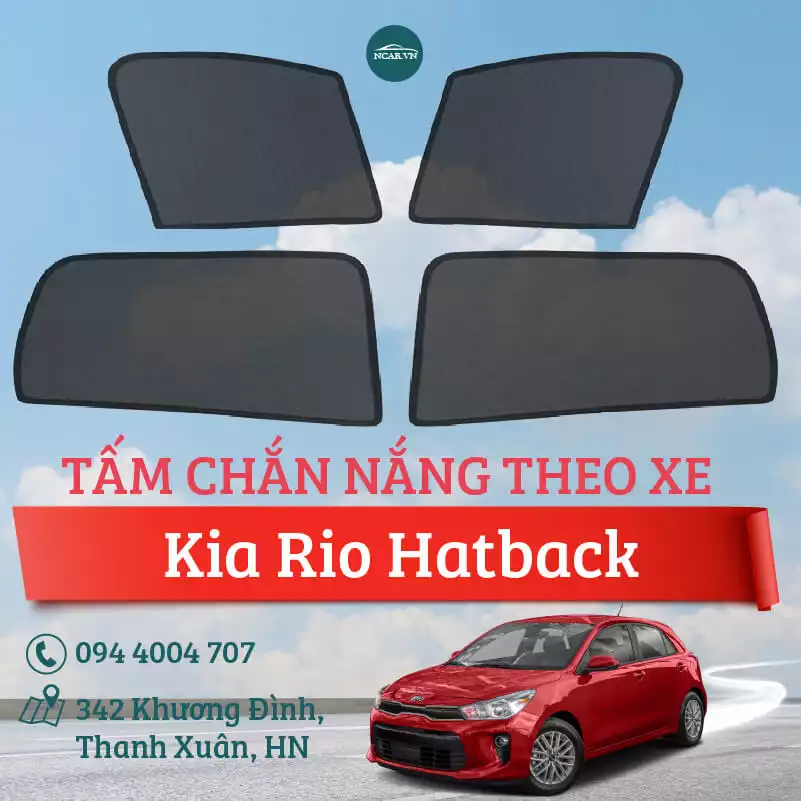 Tấm chắn nắng nam châm xe Kia Rio Hatback