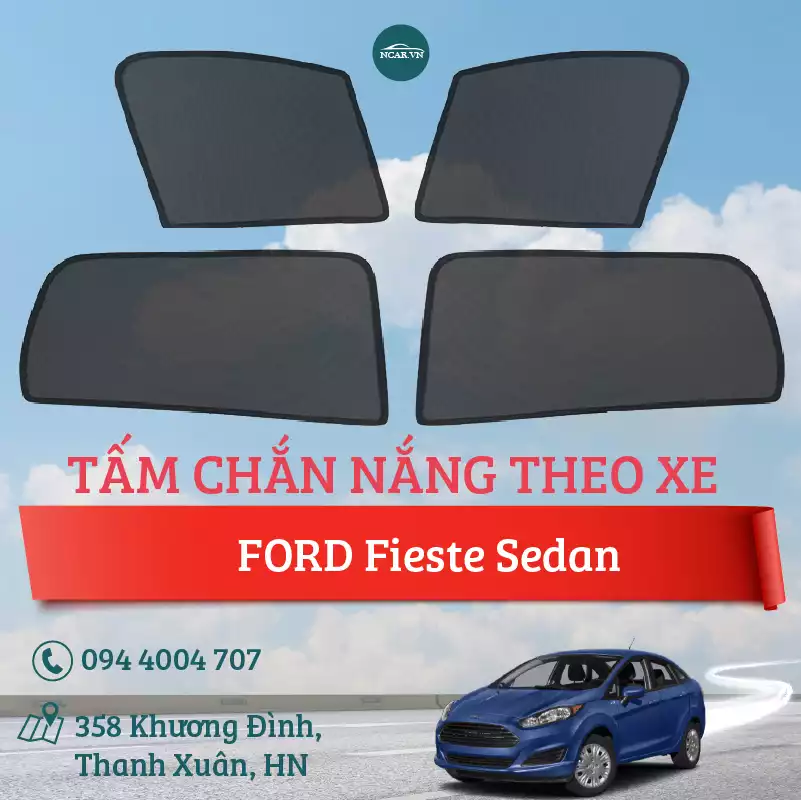 Tấm chắn nắng nam châm xe Ford Fiesta Sedan