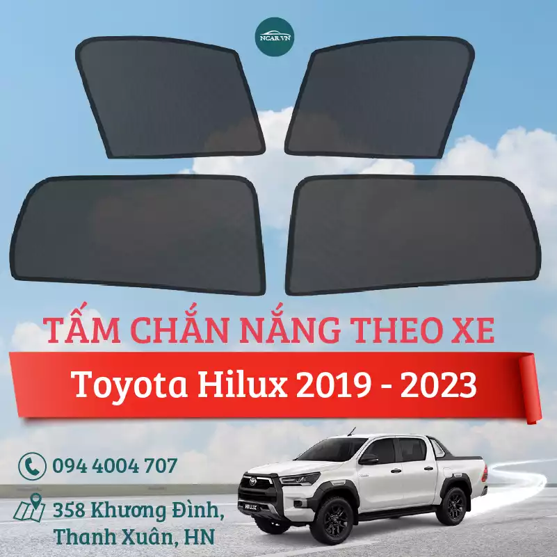 Tấm chắn nắng nam châm xe Toyota Hilux