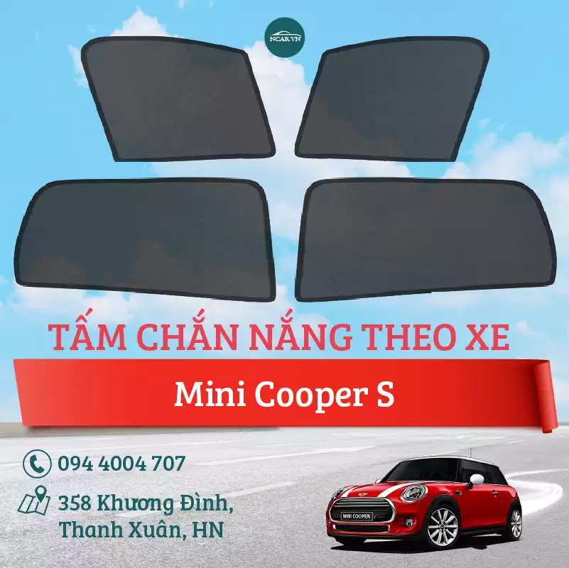 Tấm chắn nắng nam châm xe Mini Cooper S 2017-2021