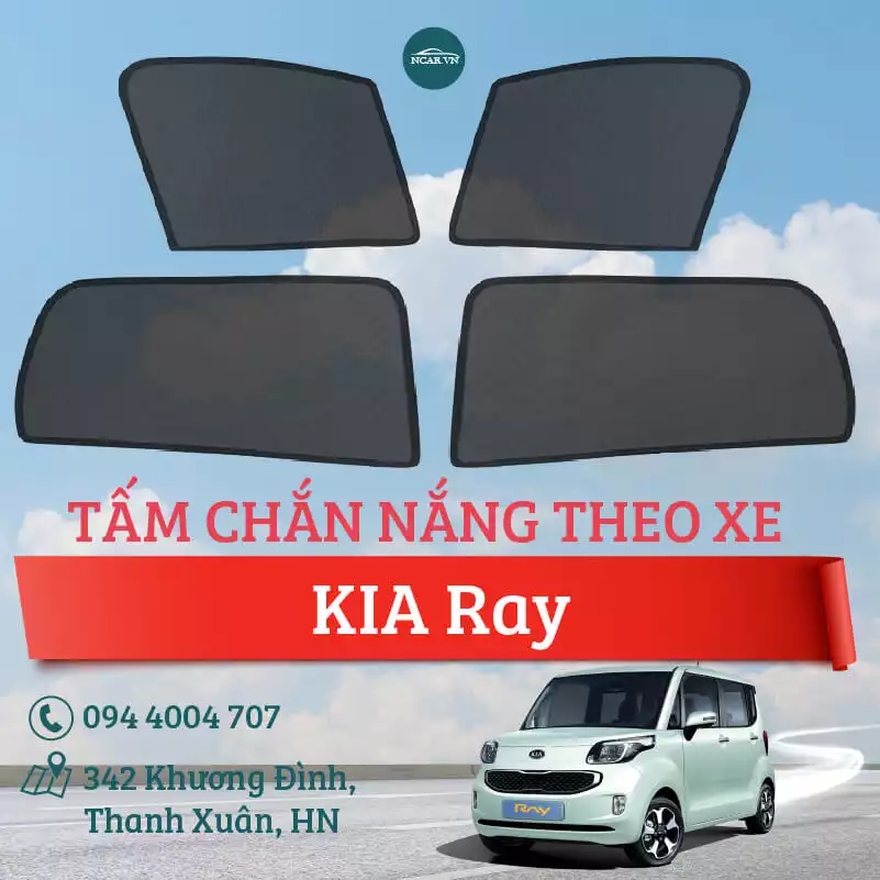 Tấm chắn nắng nam châm xe Kia Ray