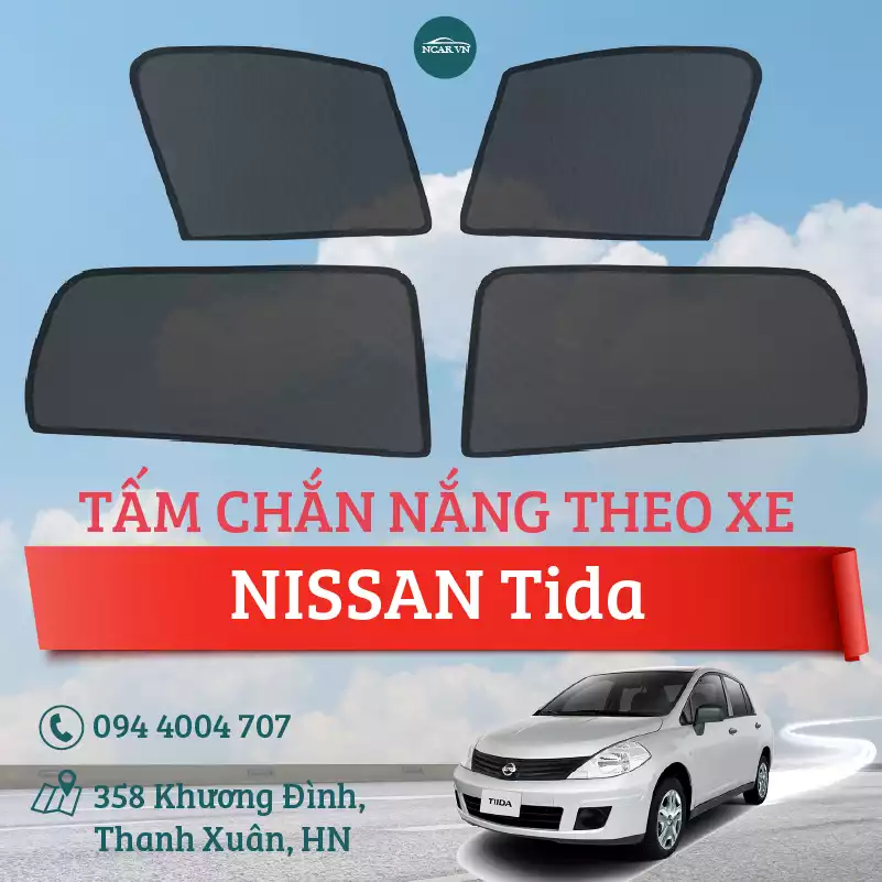 Tấm chắn nắng nam châm xe Nissan Tida