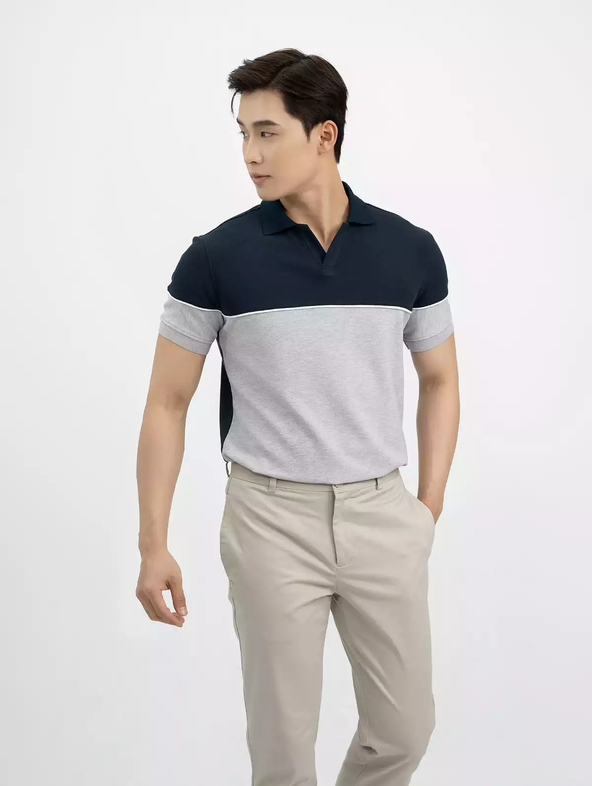 Áo Polo Nam Carlee vải CMC phom Regular Fit