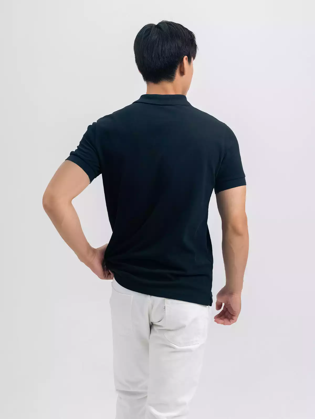 Áo Polo Nam Naga vải Uni phom Regular Fit