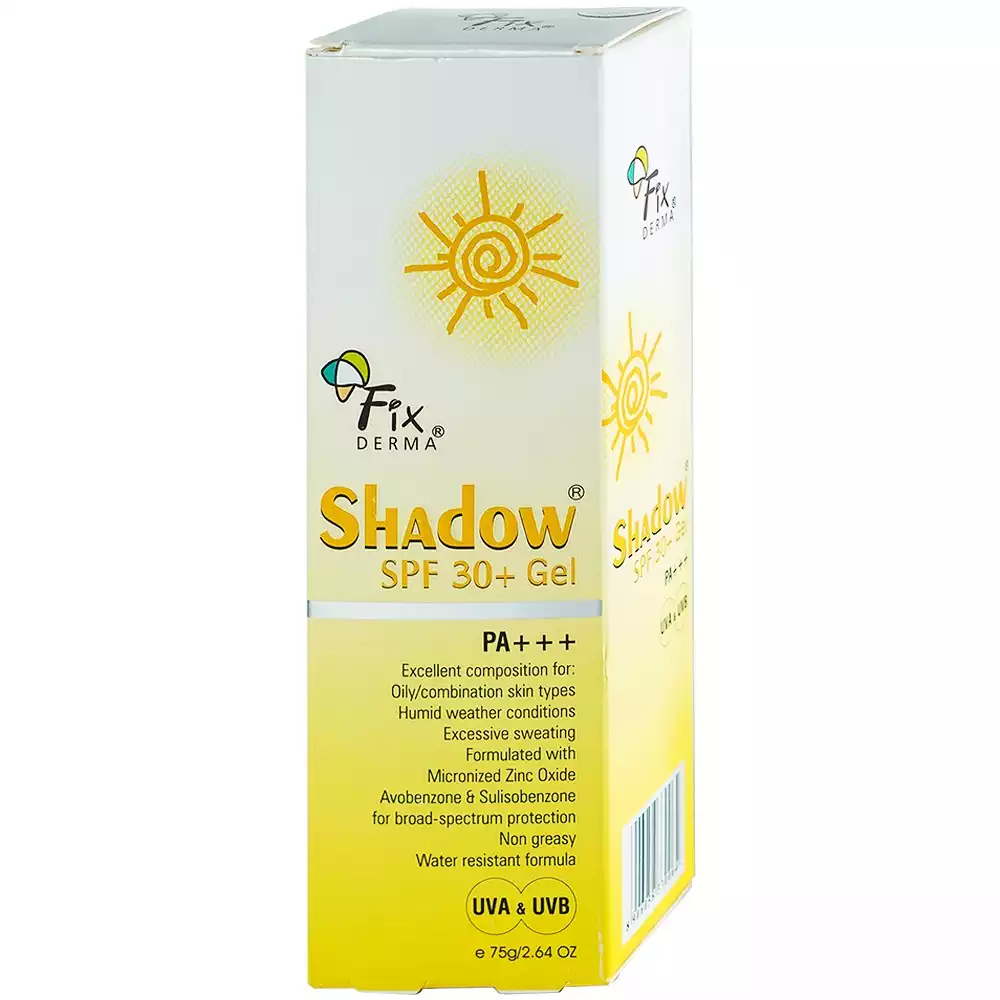 Kem chống nắng da mặt Fixderma Shadow Spf 30+ / PA+++ 75g