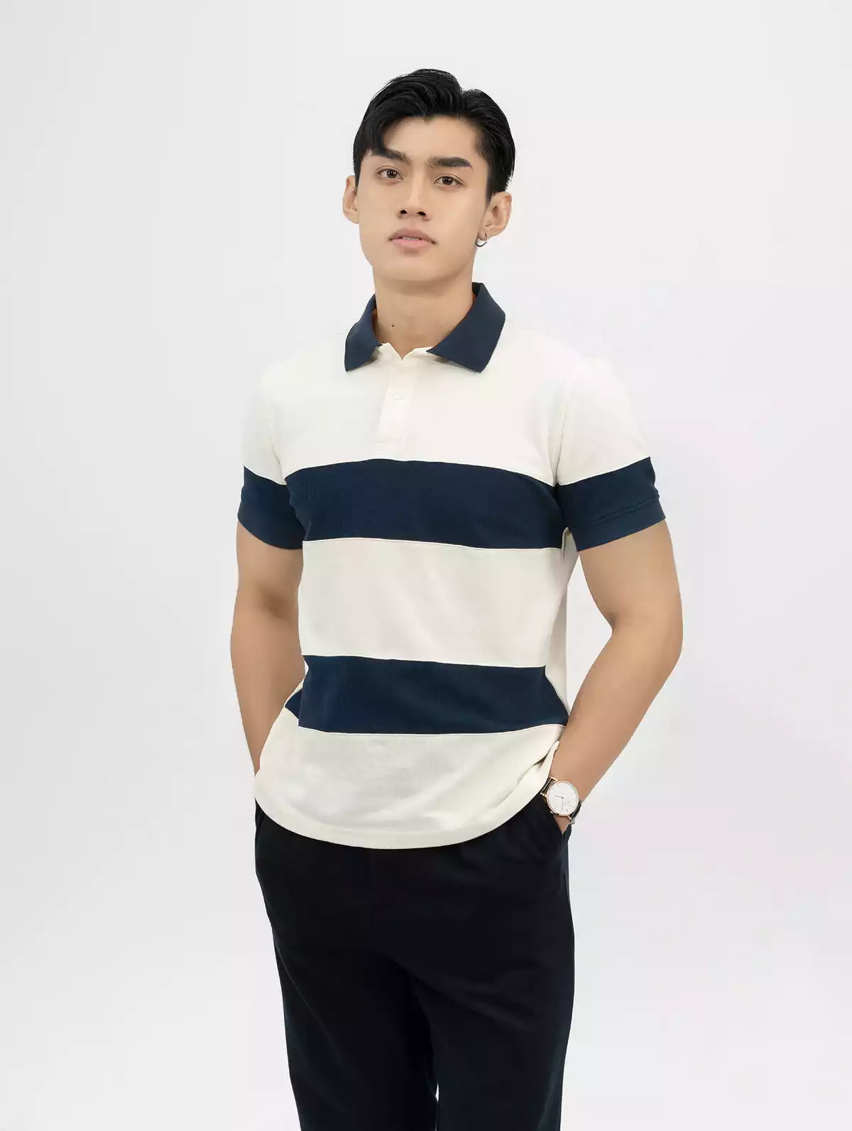 Áo Polo Nam Rent vải Uni phom Regular Fit