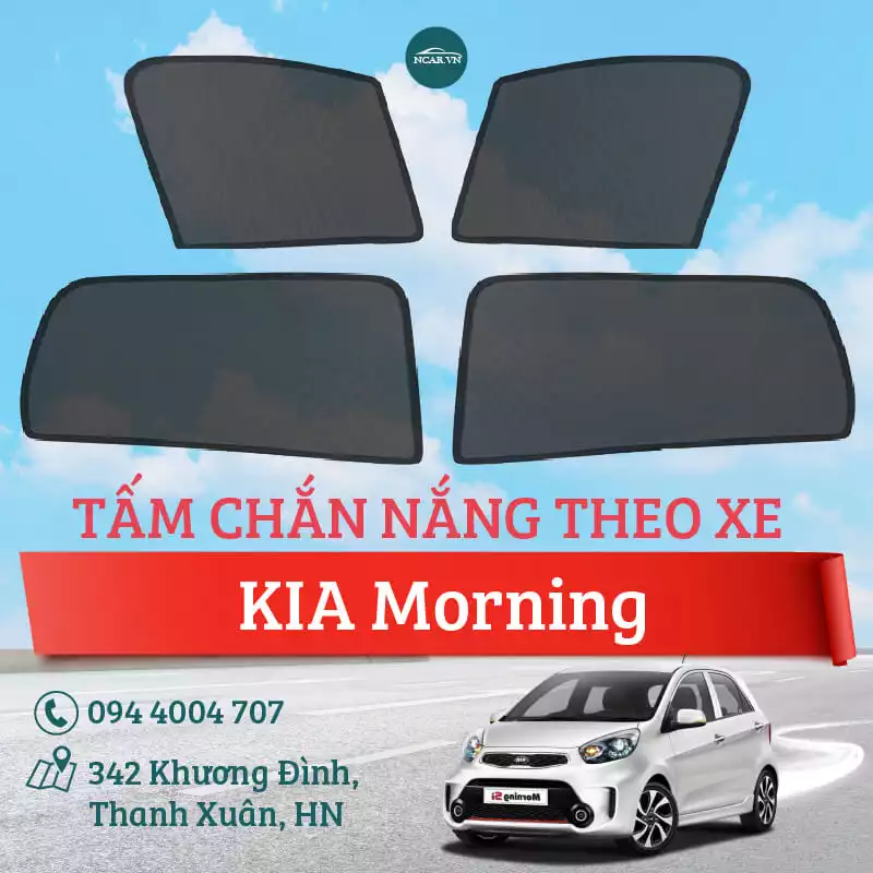 Tấm chắn nắng nam châm xe Kia Morning