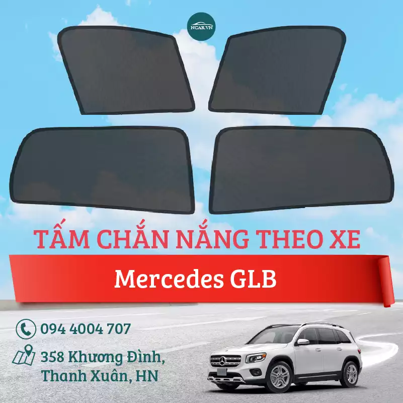 Tấm chắn nắng nam châm xe Mercedes GLB