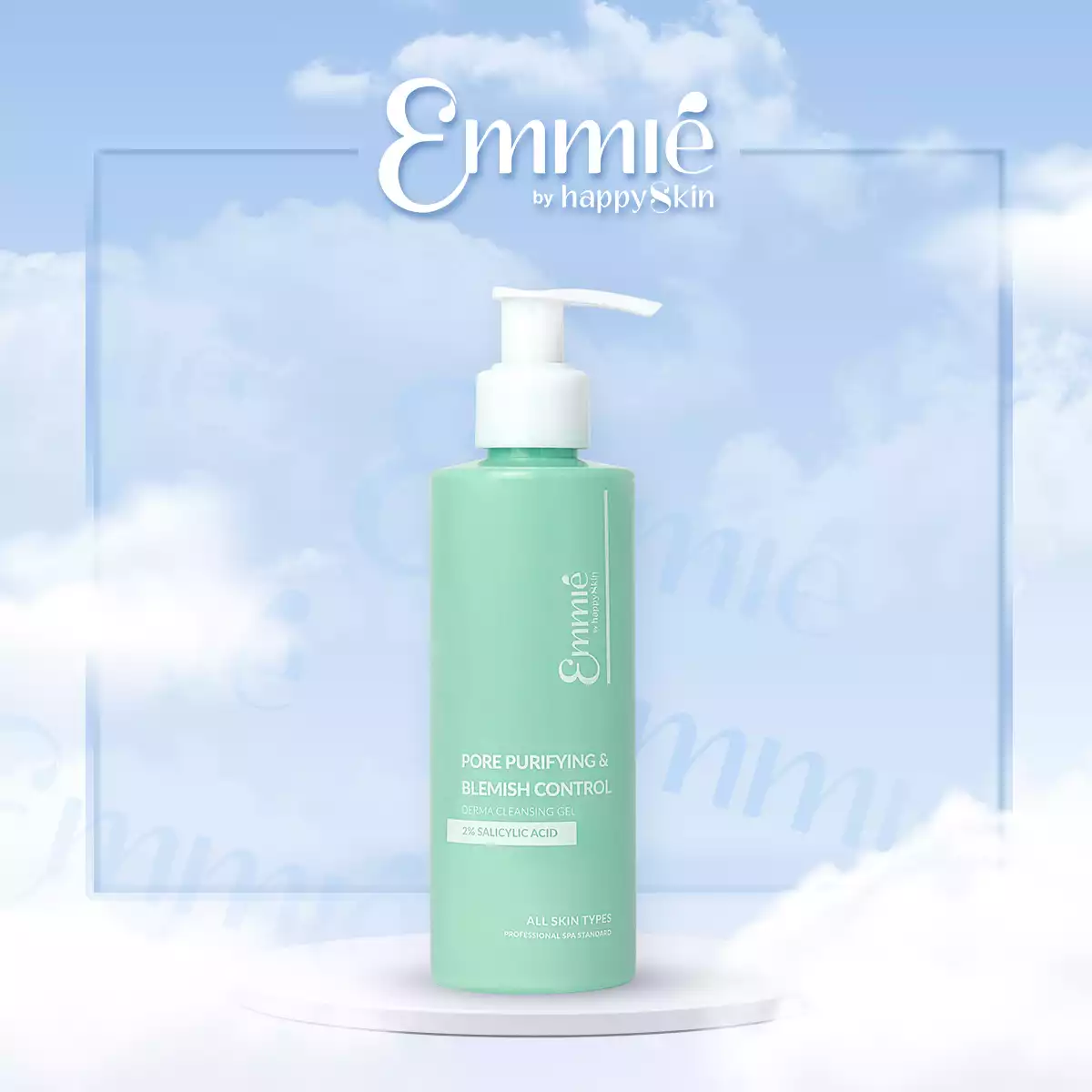 Gel rửa mặt sạch sâu, giảm mụn Emmié by Happy Skin Pore Purifying Cleansing 180ml