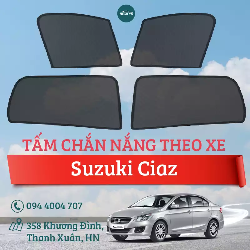 Tấm chắn nắng nam châm xe Suzuki Ciaz