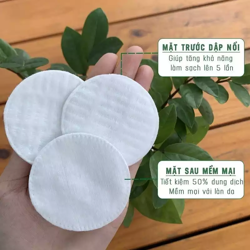 Bông tẩy trang Ipek siêu mềm mịn Cotton Pads 100+30 miếng