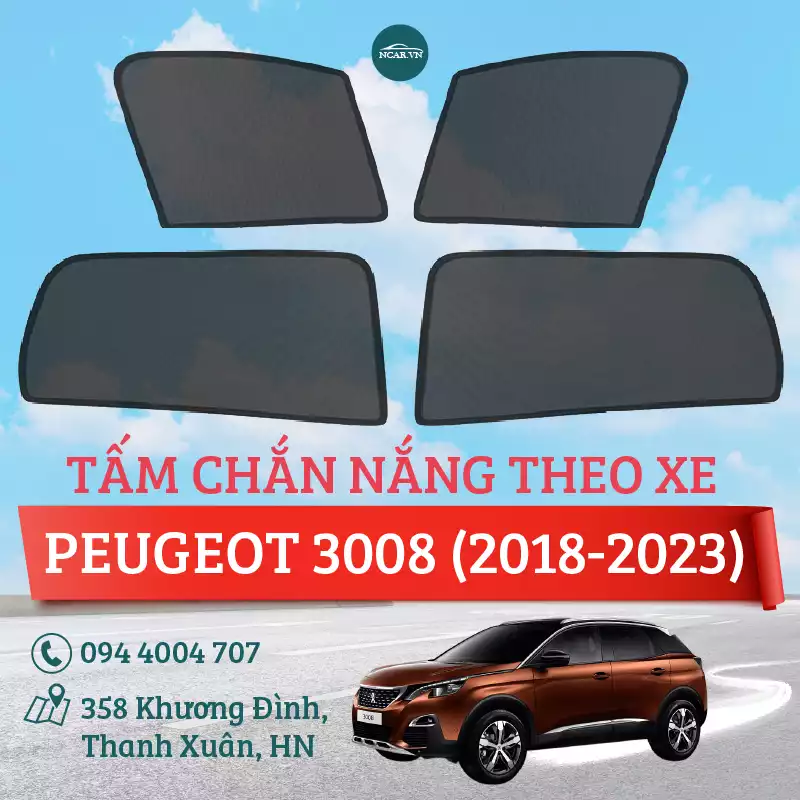 Tấm chắn nắng nam châm xe PEUGEOT 3008