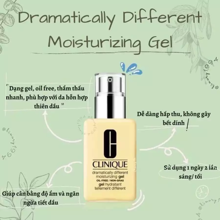 Kem dưỡng ẩm Clinique Dramatically Different Moisturizing Gel Oil-Free 125ml