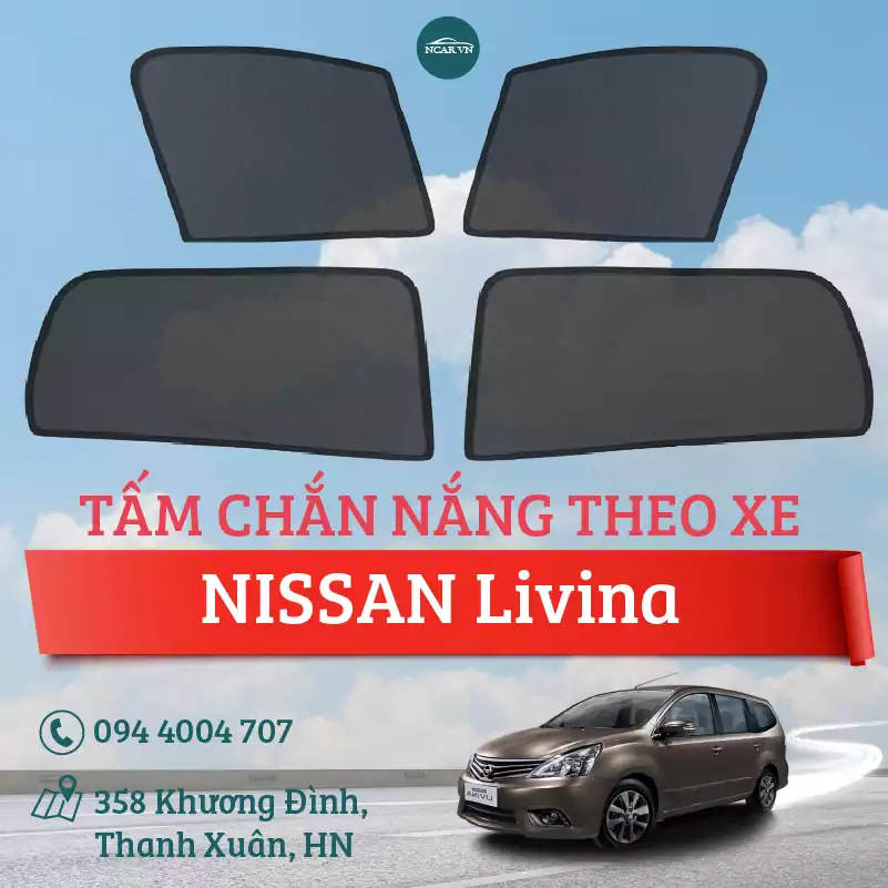 Tấm chắn nắng nam châm xe Nissan Livina