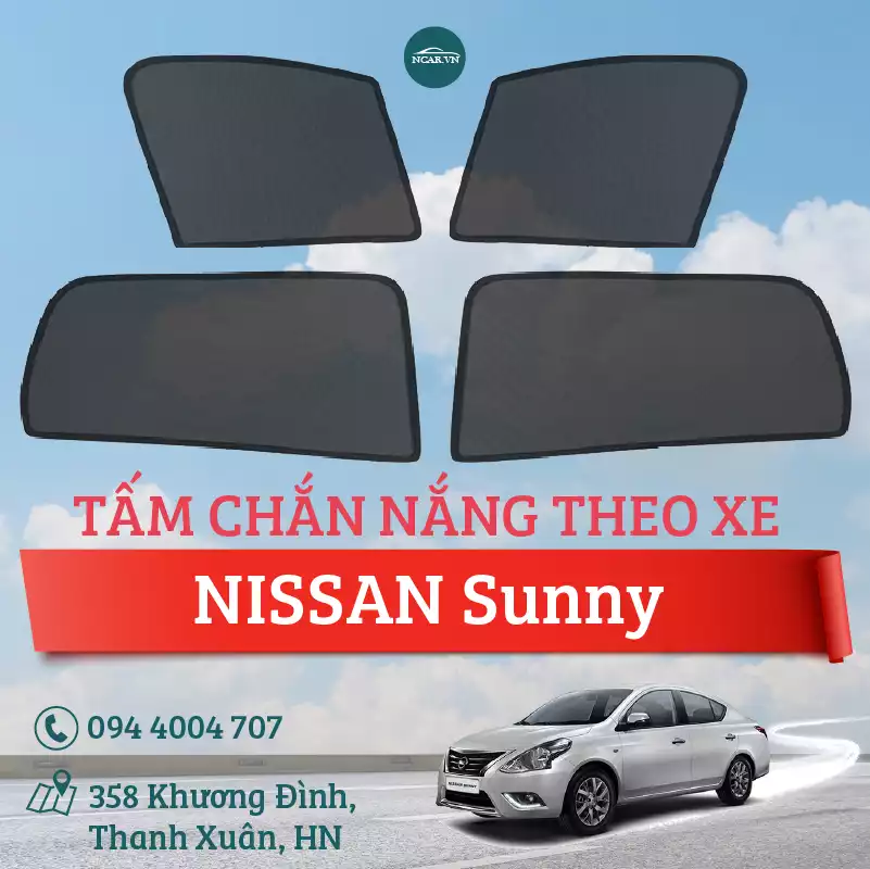 Tấm chắn nắng nam châm xe Nissan Sunny
