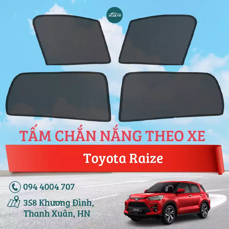 Tấm chắn nắng nam châm xe Toyota Raize
