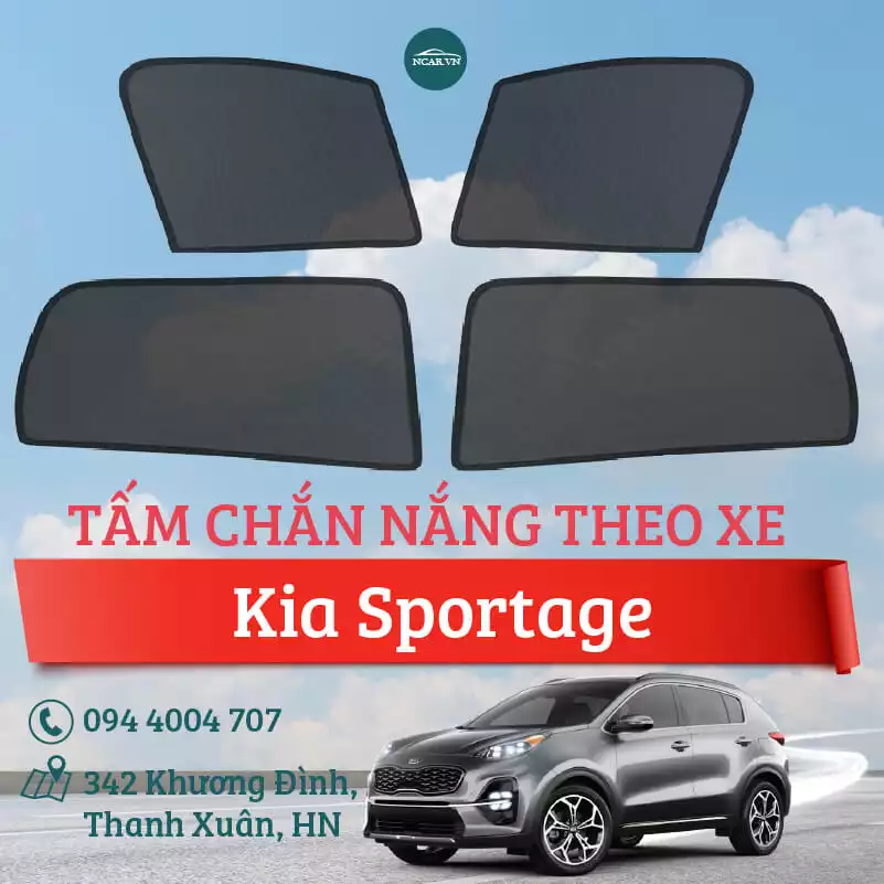 Tấm chắn nắng nam châm xe Kia Sportage