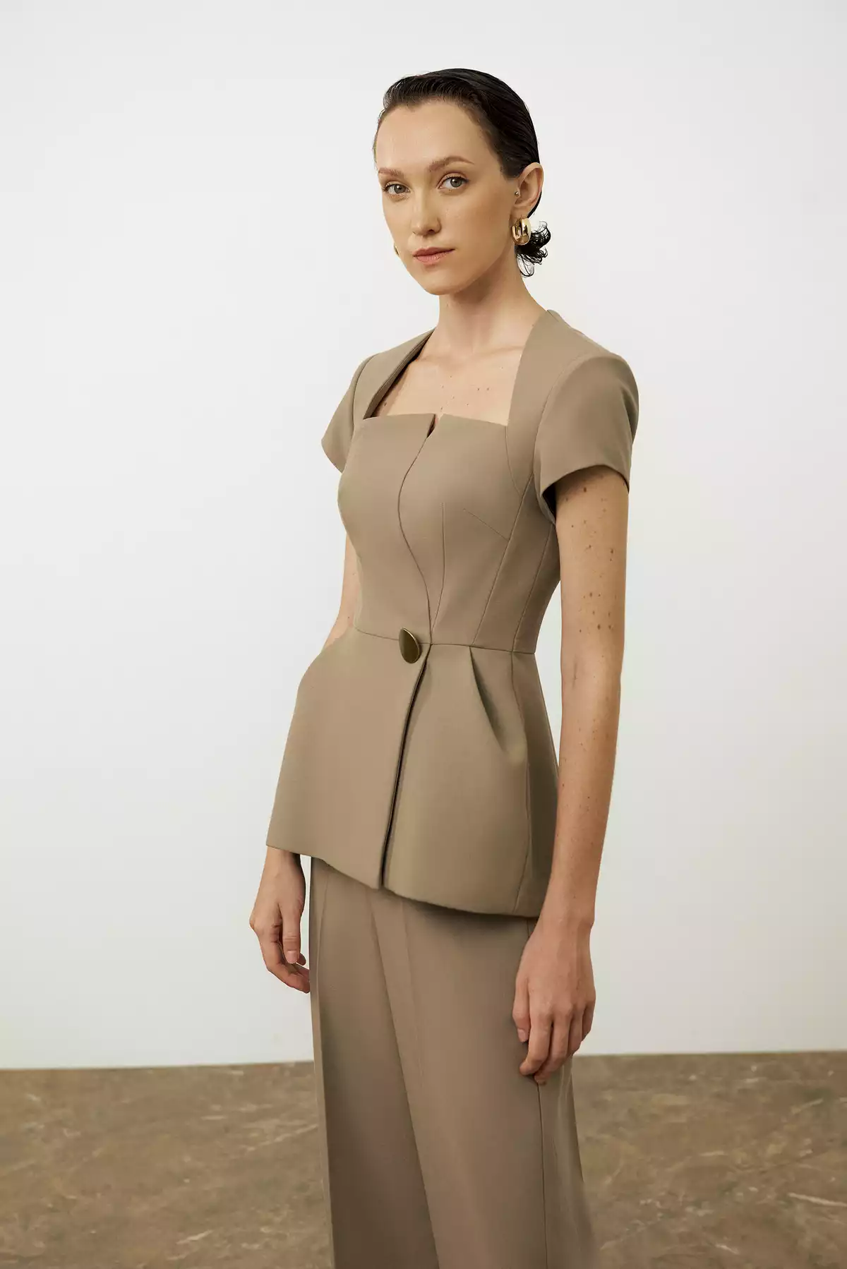 Kaia Peplum Blazer — view 2