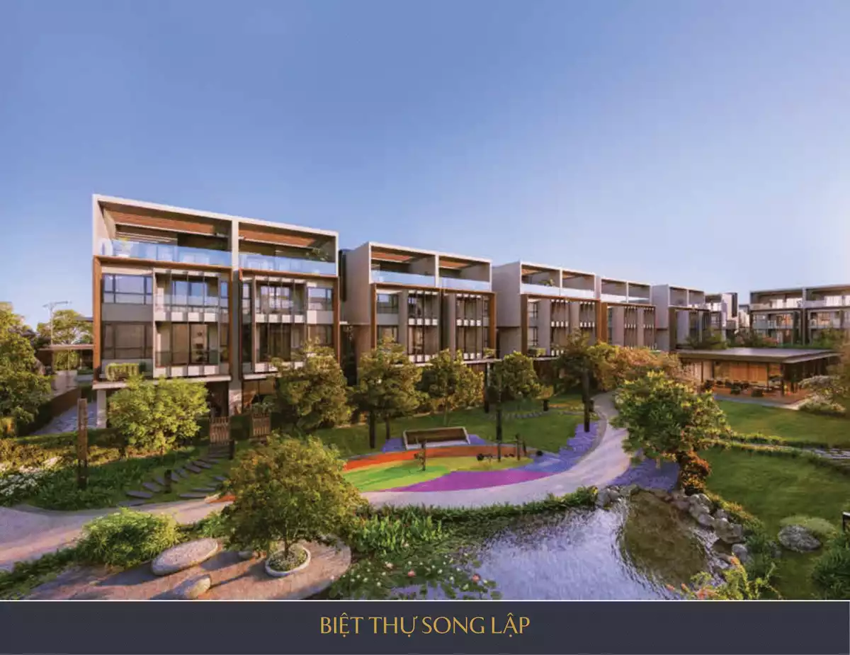 Mặt bằng thiết kế Biệt thự song lập Senturia An Phú