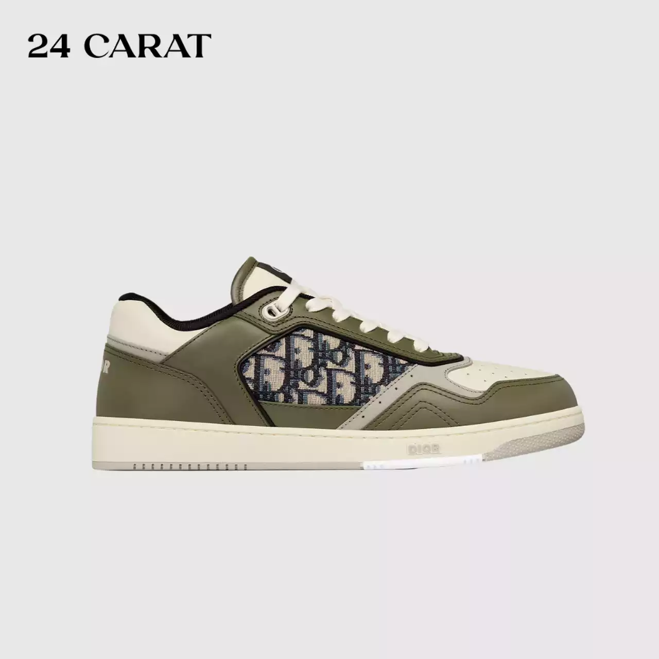Giày Sneaker Dior B27 LOW-TOP Beige and Black Dior Oblique
