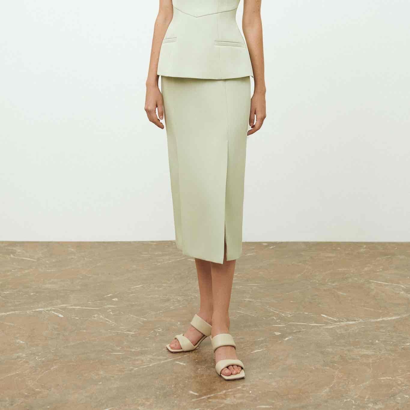 Midi overlay-panel skirt — view 1