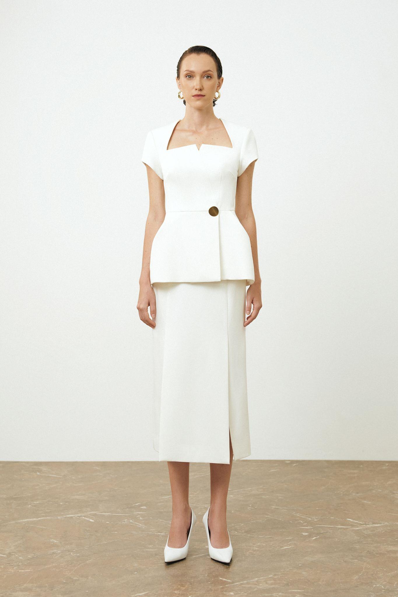 Midi overlay-panel skirt — view 1