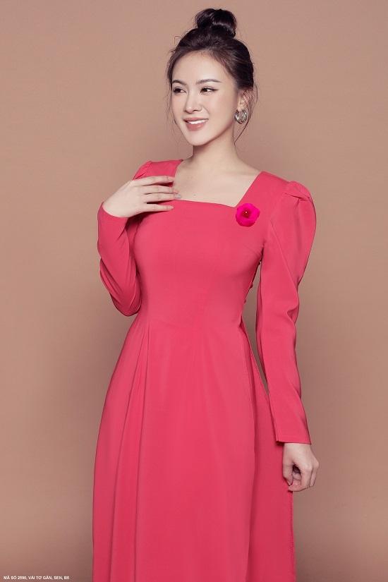 Áo Dài Cổ Vuông-2590 - Shop Váy Đầm Soco.Vn. Chuyên Thời Trang Nữ Cao Cấp