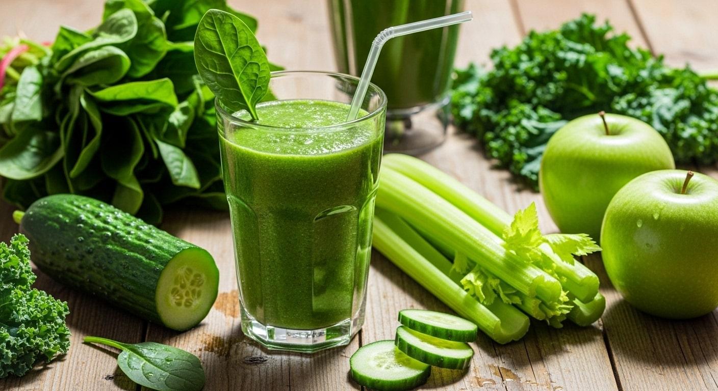 cách làm sinh tố rau xanh 