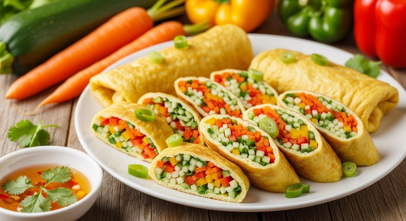 Trứng Cuộn Rau Củ