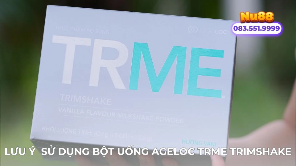 Lưu ý khi sử dụng Bột uống ageLOC TRME Trimshake