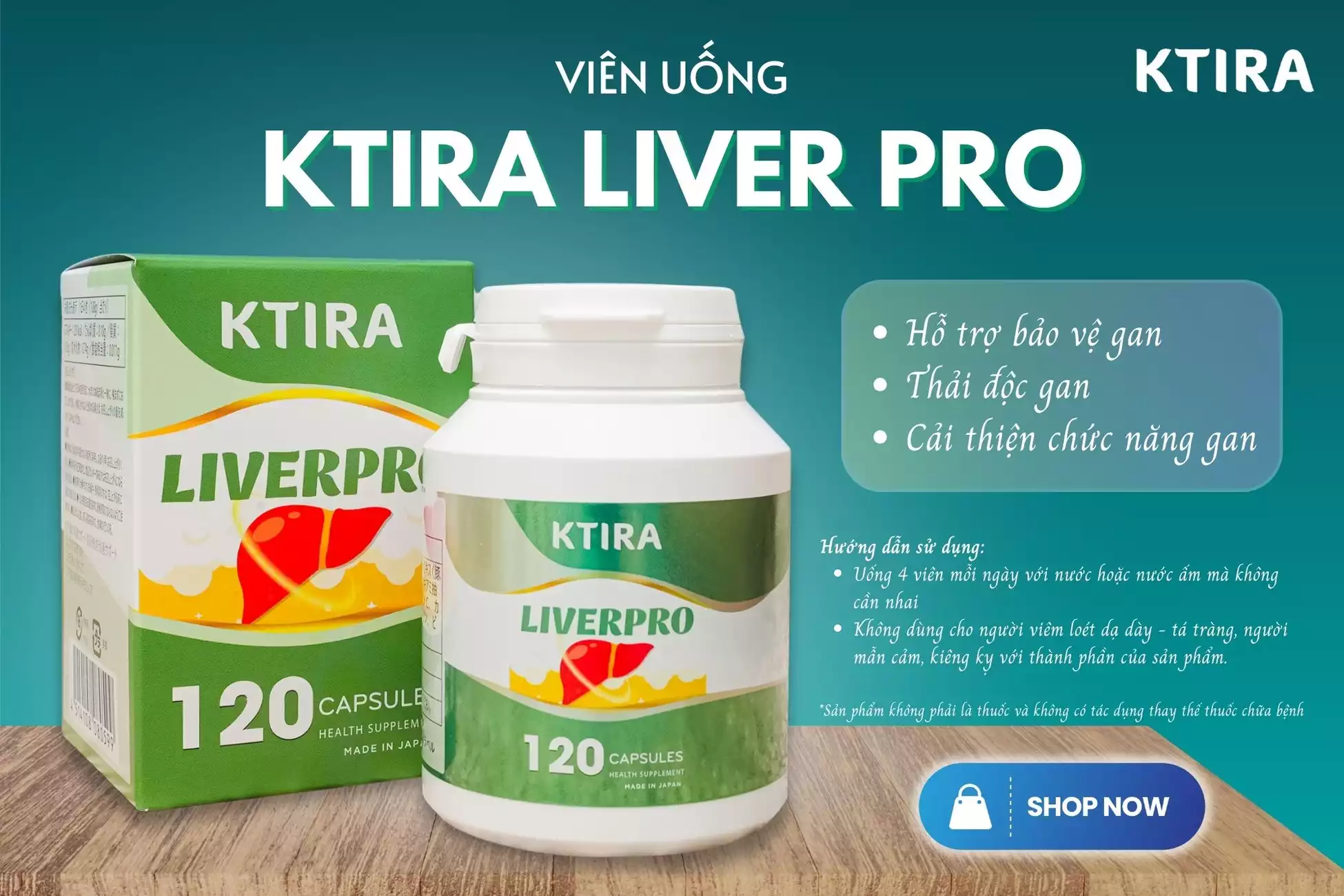 Viên uống KTIRA LIVERPRO