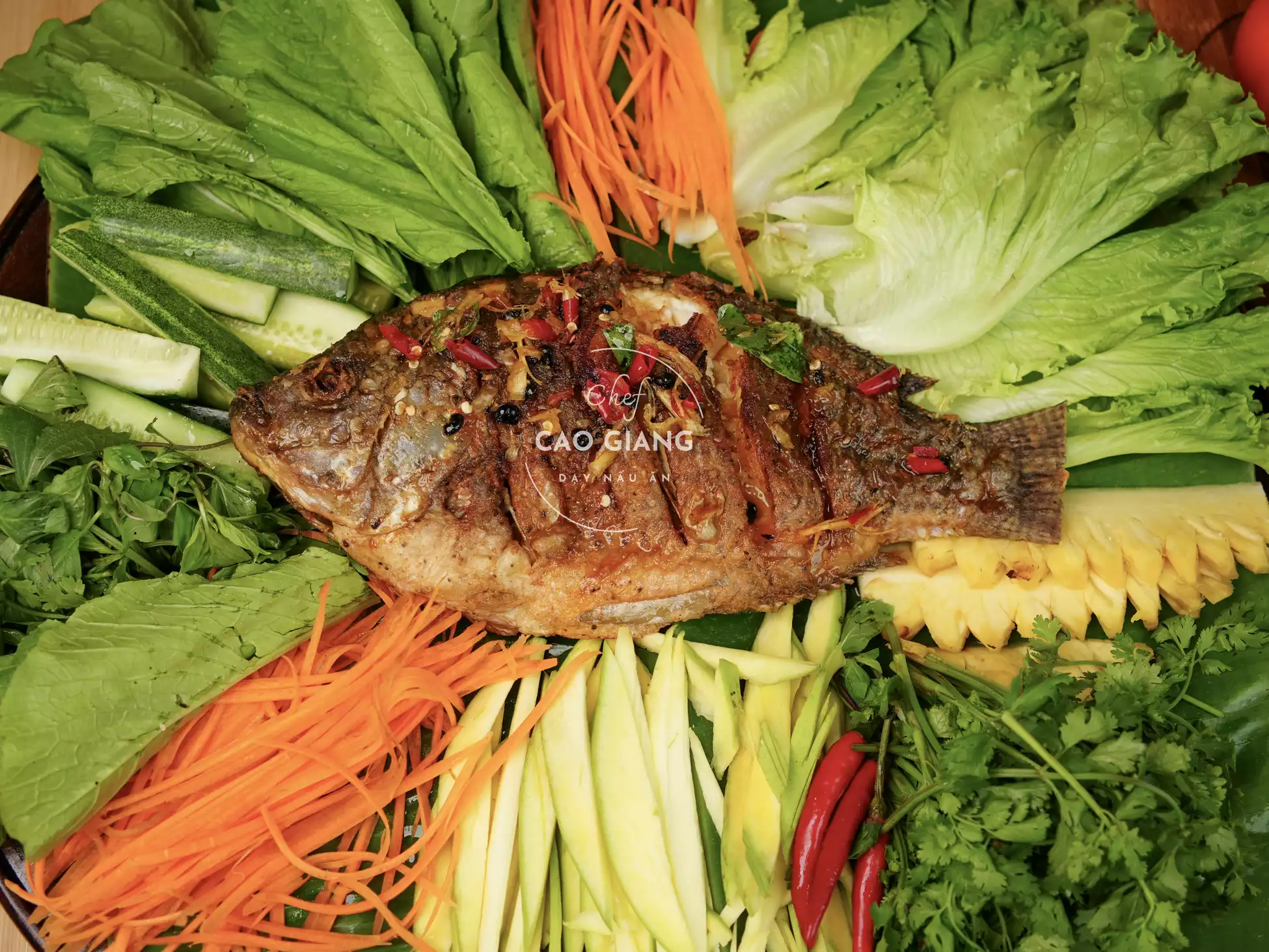 Hướng Dẫn Cá Rán Chấm Mắm Thái | Cao Giang Chef