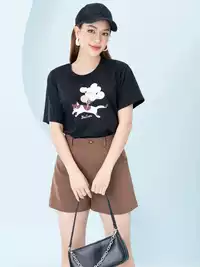 Áo phông nữ phom rộng in hình bóng bay