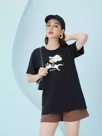 Áo phông nữ phom rộng in hình bóng bay