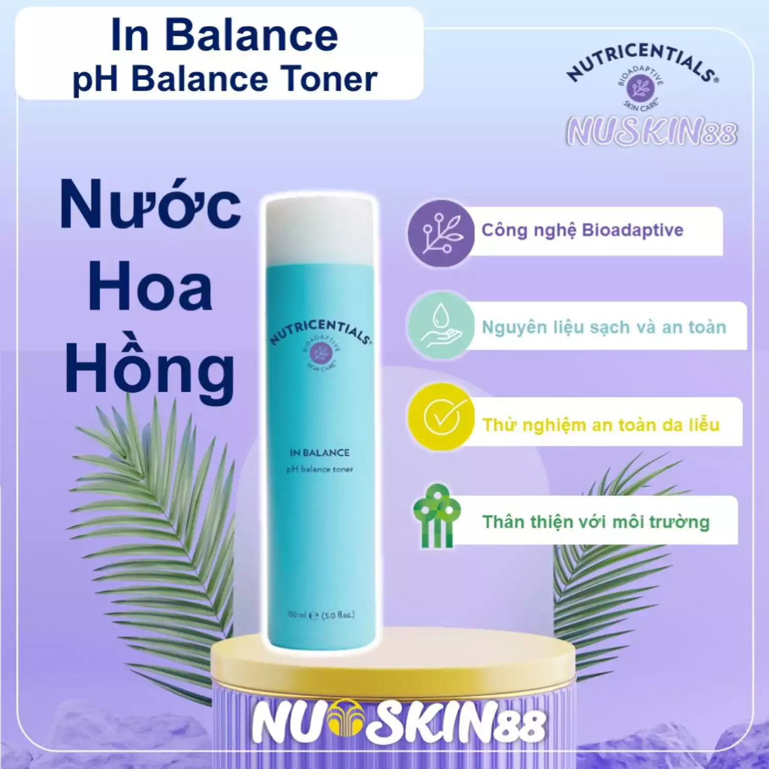 Nước hoa hồng In Balance pH Balance Toner Nuskin