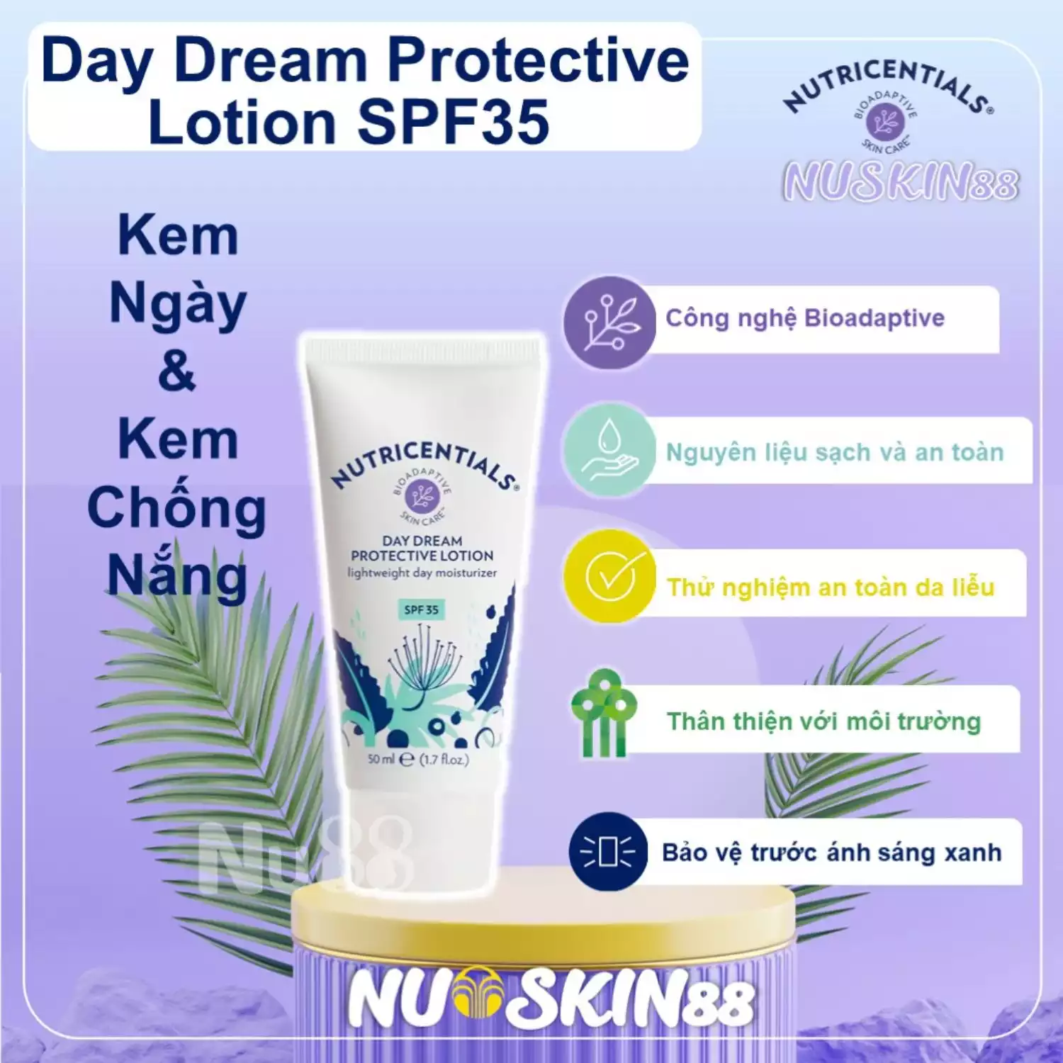 Kem dưỡng ẩm ban ngày Nutricentials Day Dream Protective Lotion Lightweight Day Moisturizer SPF 35